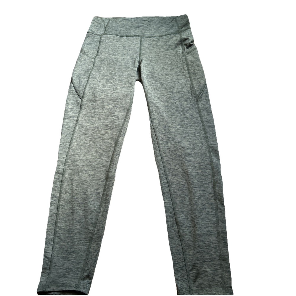 Lauren Ralph Lauren Leggings Black Label Medium Heather‎ Green Womens M Stretch